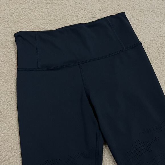 Athleta Persistence Laser Cut 7/8 Tight Leggings Black Size Small - Picture 2 of 9